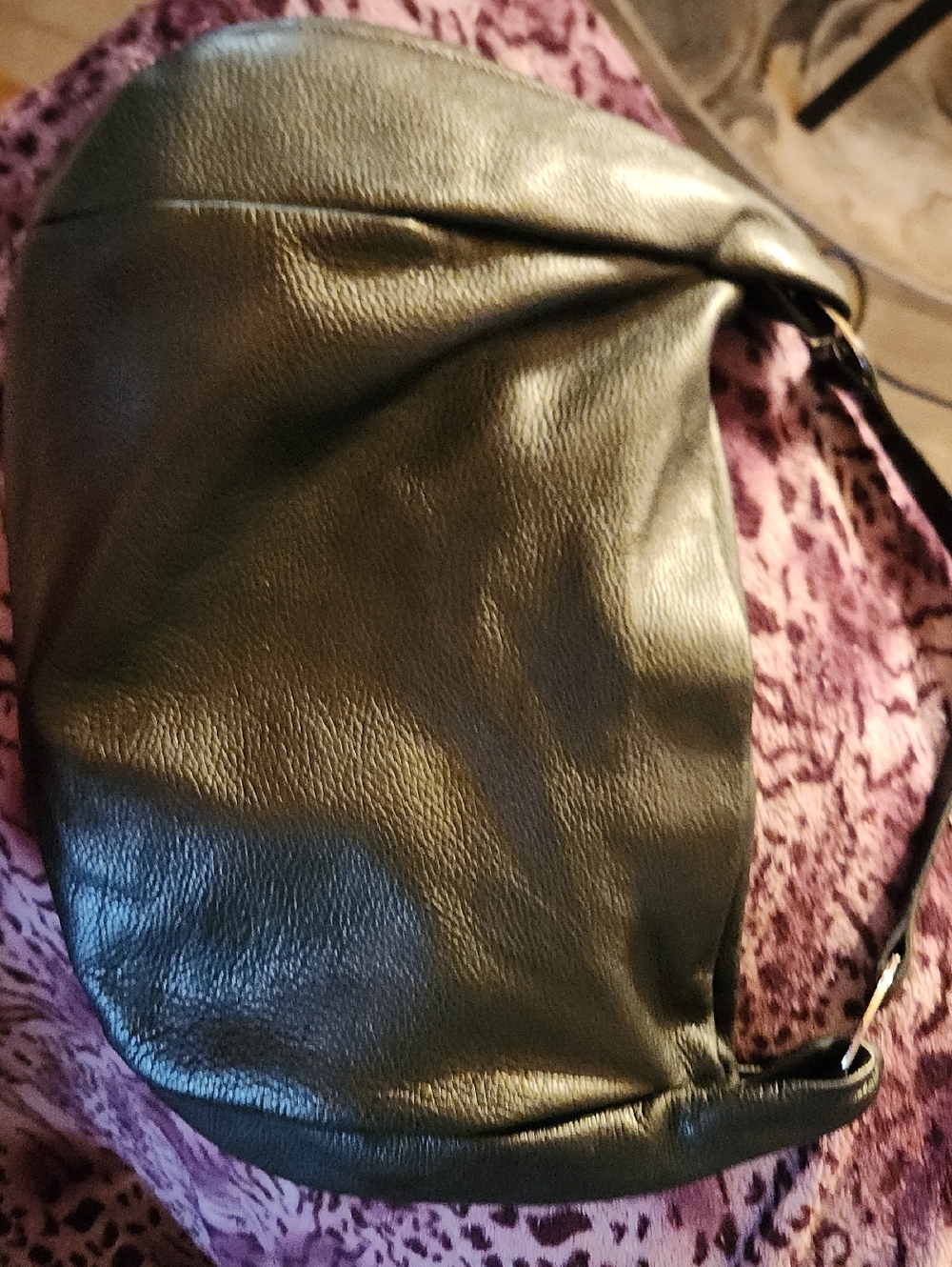 Furla Black Leather Shoulder Bag